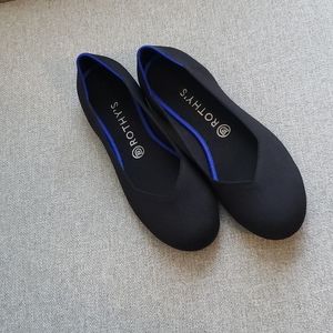 Rothy's solid black flats